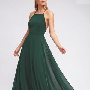 Hunter Green Maxi Dress